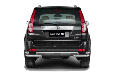 Защита заднего бампера двойная угловая O63/51 мм (НПС) Great Wall HOVER H3 2014-2016