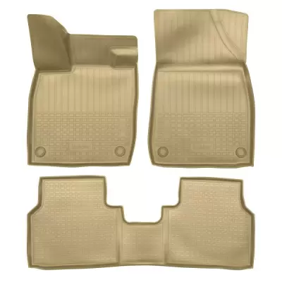 Коврики салонные для Volkswagen ID.4 (2020) (бежевые)