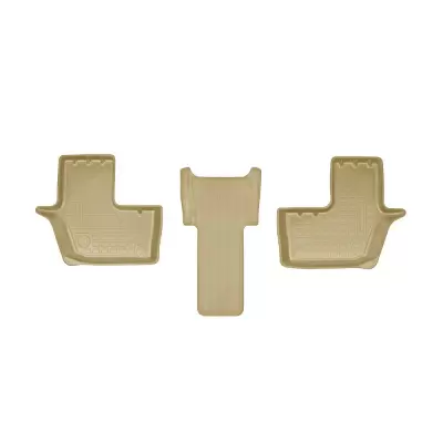 Коврики салонные для Mercedes-Benz GLS II (X167) 3D (2019) (3 ряд) (бежевый)