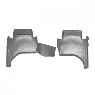 Коврики салонные для Mitsubishi L200 V 3D (2015) (пер) (серый)