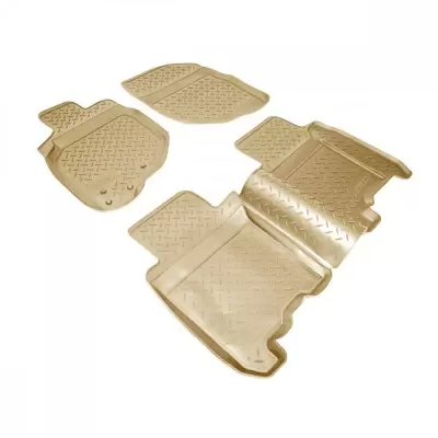 Коврики салонные для Honda Fit (GD) (2001-2008) (пр.руль) (бежевый)