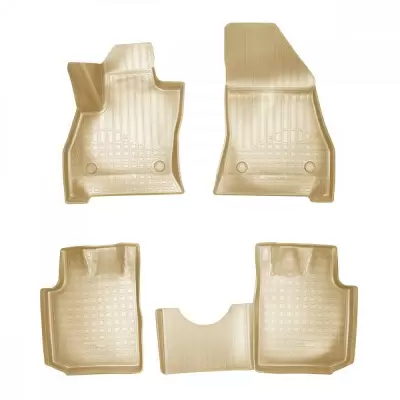 Коврики салонные для Fiat 500 (2008) (бежевый)