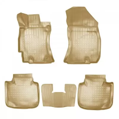 Коврики салонные для Subaru Impreza (2007) (бежевый)