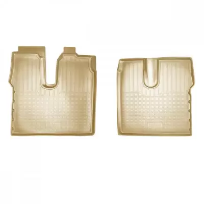Коврики салонные для Mazda CX-9 II (2017) (3 ряд) (бежевый)
