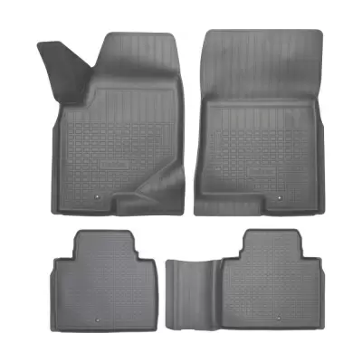 Коврики салонные для Ssang Yong Rexton (2017) (5 мест) (серый)