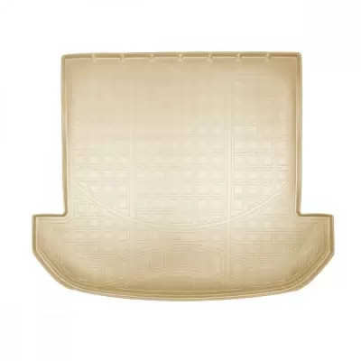 Коврики в багажное отделение для Kia Sorento Prime (2015) (7 мест) (сложенный 3 ряд) (бежевый)