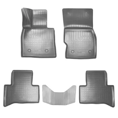 Коврики салонные для Alfa Romeo Stelvio 3D (2017) (серый)