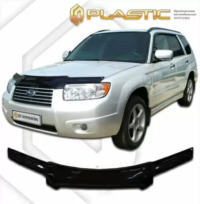 Мухобойка (дефлектор капота) для Subaru Forester 2005-2008 (арт. 2010010102586)