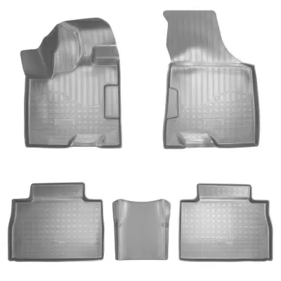 Коврики салонные для GAC GS8 3D (2016) (5 мест) (серый)