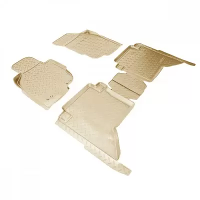 Коврики салонные для Toyota Hilux (N2) (2008-2011) (бежевый)