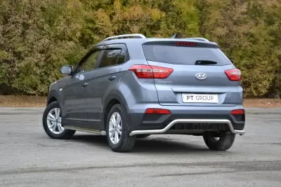 Защита заднего бампера "Волна" O51 мм (НПС - нерж.) Hyundai CRETA с 2016 от Интернет-Магазина Autoboks.kz