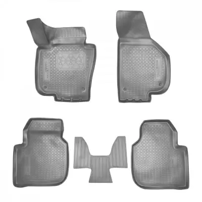 Коврики салонные для Skoda Scala 3D (2019) (серый)