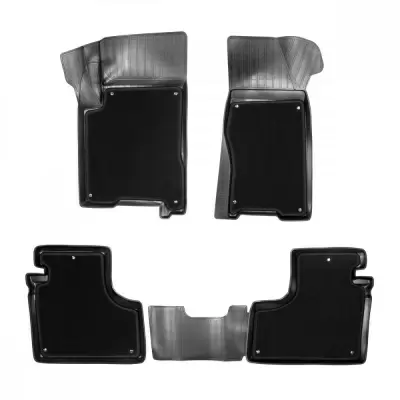 Коврики салонные комбинированные ОРИГИНАЛ для VAZ Сhеvrоlеt Niva (2009-2020) (со съемной текстильной вставкой)