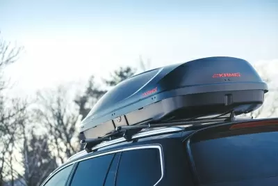 Автобокс Kamei Husky 510 черный матовый двустороннее от интернет-магазина AUTOBOKS.kz. 