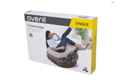 Надувное кресло Avenli Flocked Lounger, 22319