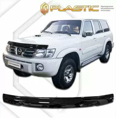 Мухобойка (дефлектор капота) для Nissan Patrol 1997-2004 (арт. 2010010108274)