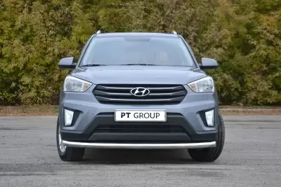 Защита переднего бампера одинарная O63 мм (НПС - нерж.) Hyundai CRETA c 2016 от Интернет-Магазина Autoboks.kz