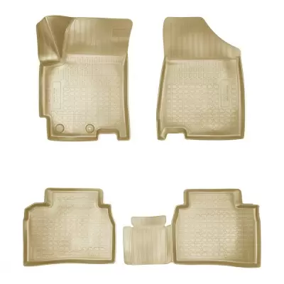 Коврики салонные для JAC J7 3D (лифтбек) (2020) (бежевый)