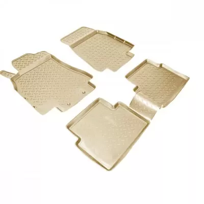 Коврики салонные для Mercedes-Benz Axor 3D (2006) (грузов)\ KamAZ 5490 3D (2013) (грузов) (бежевый)