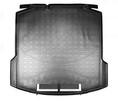 Коврики в багажное отделение с фартуком для Skoda Rapid II (2020) (без "ушей")