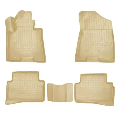 Коврики салонные для Hyundai Tucson (TL) 3D (2015) (бежевый)