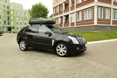 Автобокс на крышу PT-Group Аэродинамический "ACTIVE М" Черный ДВУСТОРОННЕЕ открывание от интернет-магазина AUTOBOKS.kz. 