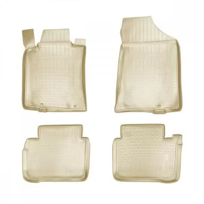 Коврики салонные для Nissan Sentra (B17) 3D (2014)\ Nissan Tiida (C13) 3D (2015) (бежевый)