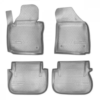 Коврики салонные для Volkswagen Caddy III (2004-2015)\ Volkswagen Caddy IV (2015) (задние, задн.прав.сдвижная дверь) (серый)