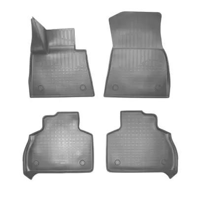 Коврики салонные для BMW X7 (G07) 3D (2018) (1 и 2 ряд 6-ти местной версии) (серый)