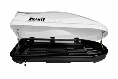 Багажный бокс Atlant Diamond 350 белый от интернет-магазина AUTOBOKS.kz. 