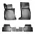 Коврики салонные для Genesis G70 3D (2017) (полный привод) от интернет-магазина AUTOBOKS.kz. 