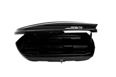 Автобокс REAKTIV Bolid 360 черный глянцевый двустороннее 450 л от интернет-магазина AUTOBOKS.kz. 