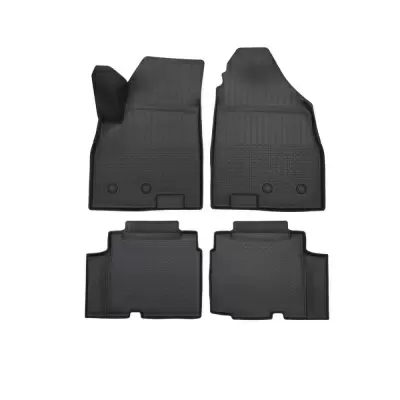 Коврики салонные для JETOUR X90PLUS (5/7 мест) (1,2 ряд) (2021) (черный)