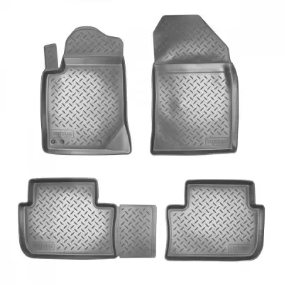 Коврики салонные для Peugeot 3008 3D (2017)\ Opel Grandland X 3D (2017) (серый)