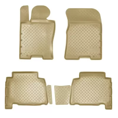 Коврики салонные для Kia Mohave (2017-2021) (5 мест) (бежевый)