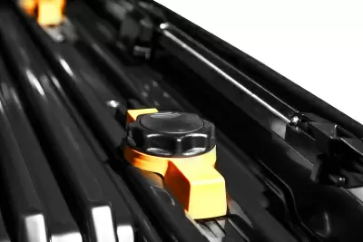 Автобокс ED Магнум 350 (серый, тиснение карбон) от интернет-магазина AUTOBOKS.kz. 