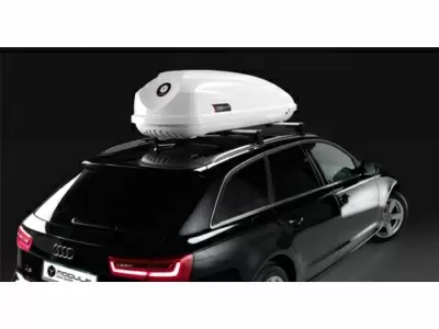Автобокс Modula TRAVEL 650 белый глянцевый от интернет-магазина AUTOBOKS.kz. 