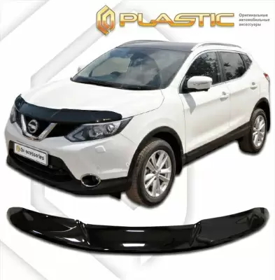 Мухобойка (дефлектор капота) для Nissan Qashqai 2014-2018 (арт. 2010010110161)