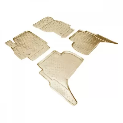 Коврики салонные для Volvo XC90 (2015) (3 ряд) (бежевый)