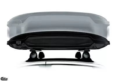 Автобокс Calix Urban Loader 500 черный матовый двустороннее от интернет-магазина AUTOBOKS.kz. 