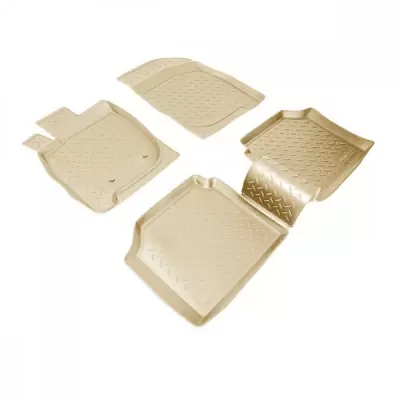 Коврики салонные для Mitsubishi Eclips Cross (I) 3D (2017) (бежевый)