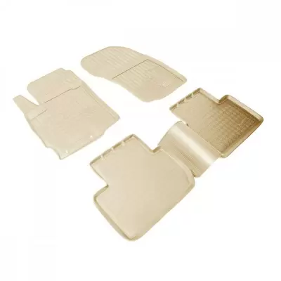 Коврики салонные для Mitsubishi Outlander (2002-2006) (бежевый)