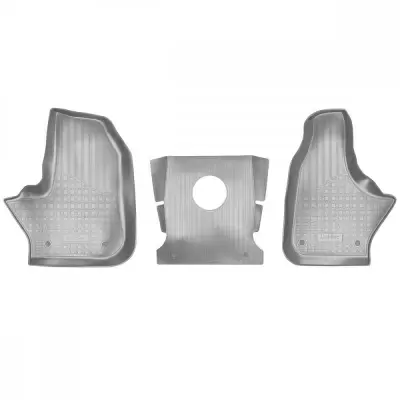 Коврики салонные для GAZ Gazel Next (2016-2021) (пер., ручка КПП на приборной панели)/GAZ GaZon Next (2019) (пер., ручка КПП на приборной панели) (серый)