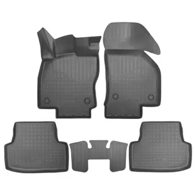 Коврики салонные для Volkswagen Golf VII 3D (2013) (серый)