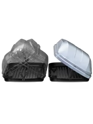 Автобокс ED Магнум 580 серый глянцевый двустороннее 580 л от интернет-магазина AUTOBOKS.kz. 