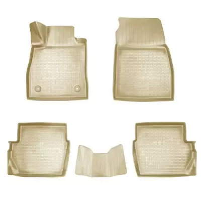 Коврики салонные для Ford Puma II 3D (2019) (бежевый)