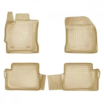 Коврики салонные для Toyota Auris (E15J,E15UT) (2007-2013) (бежевый)
