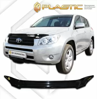 Мухобойка (дефлектор капота) для Toyota Rav4 2006-2008 (арт. 2010010101275)