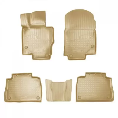 Коврики салонные для Mercedes-Benz GLE II (V167) 3D (2018) (бежевый)