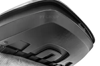 Автобокс на крышу PT-Group Аэродинамический "Active L" Белый ДВУСТОРОННЕЕ открывание 650 литров от интернет-магазина AUTOBOKS.kz. 